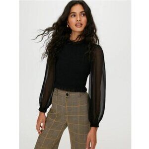 WILFRED Tempest Blouse Top Black S Aritzia